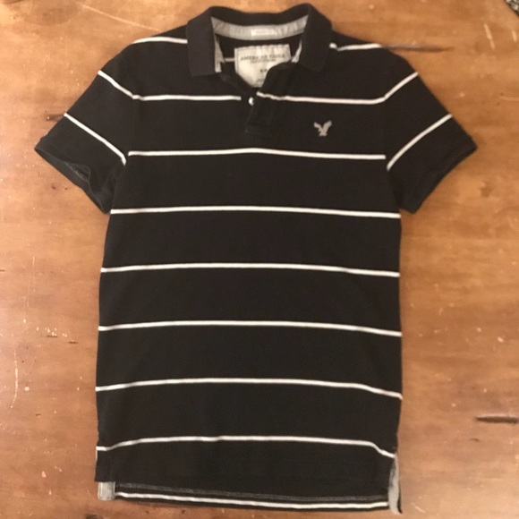 SOLD: Men’s Striped Polo Shirt - Picture 3 of 4